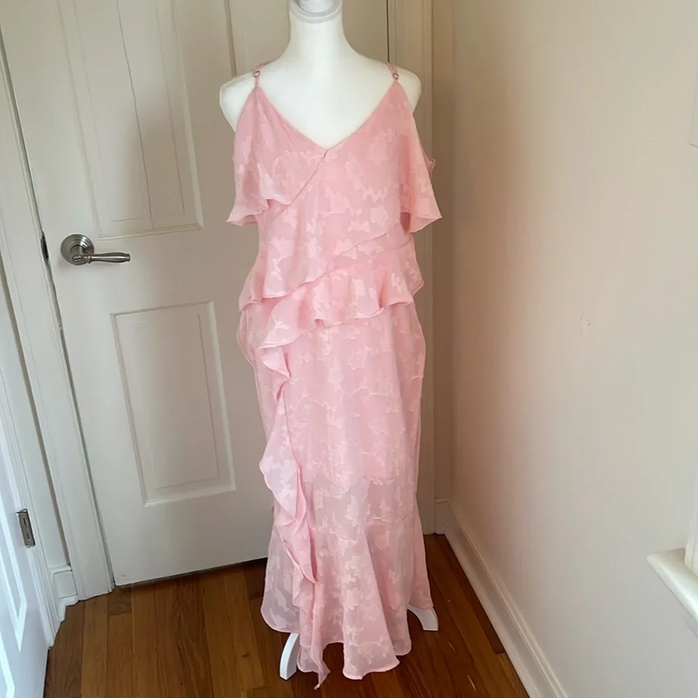 Pink Ruffle Midi Dress from wild fable - Picture 4 of 16
